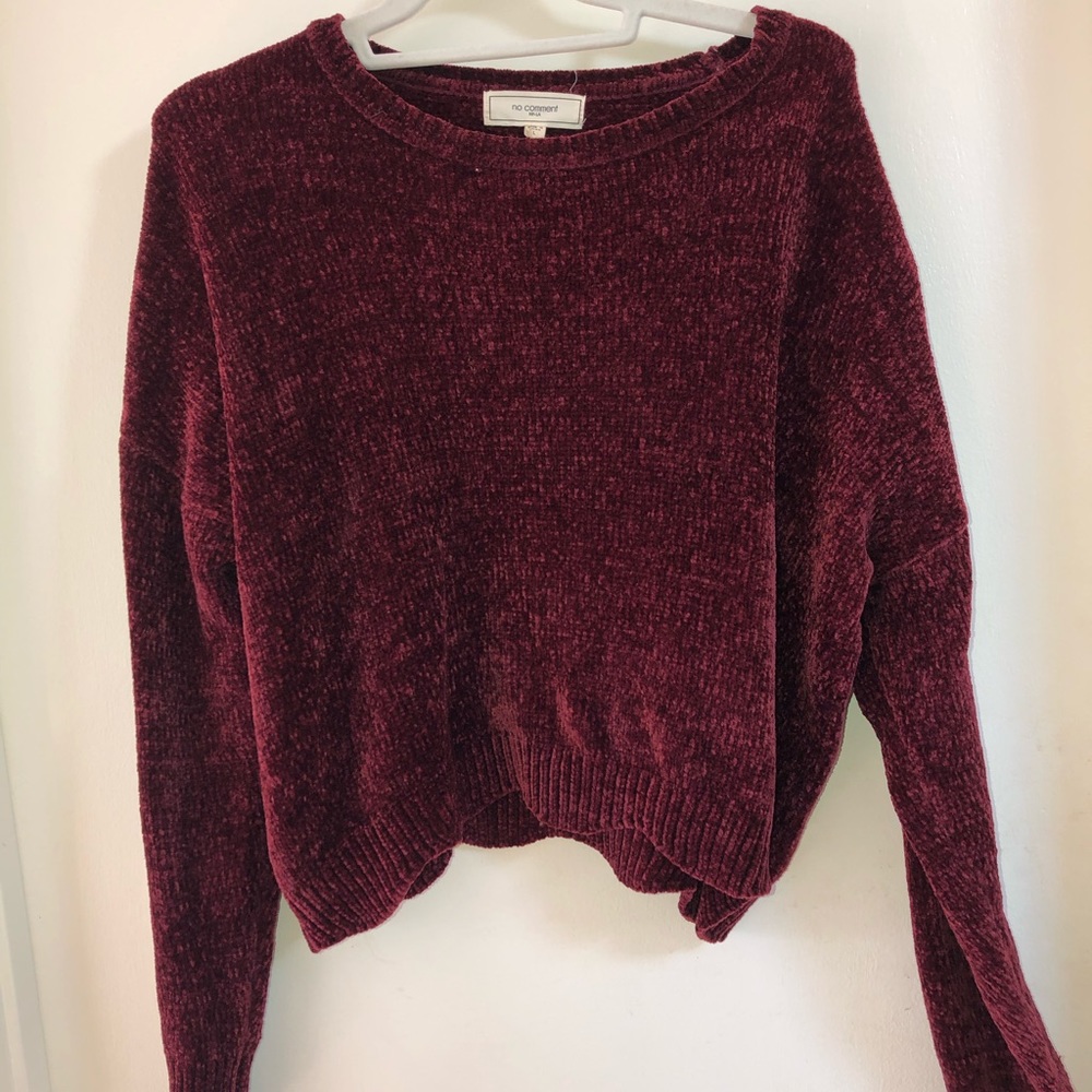 Soft maroon sweater